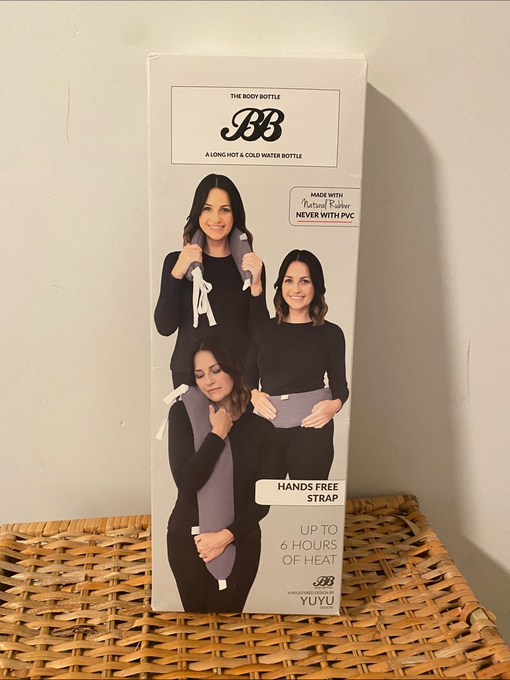 NEW | BB The Body Bottle Hands-Free Heat Pack - Lavender | Natural Rubber